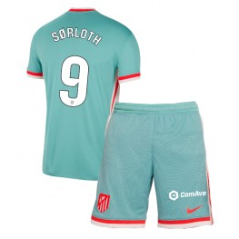 Atletico Madrid Alexander Sorloth #9 Uit tenue Kids 2024-25 Korte Mouw (+ Korte broeken)