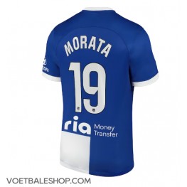 Atletico Madrid Alvaro Morata #19 Uit tenue 2023-24 Korte Mouw