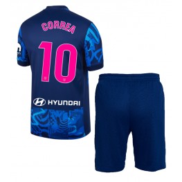 Atletico Madrid Angel Correa #10 Derde tenue Kids 2024-25 Korte Mouw (+ Korte broeken)