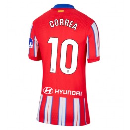 Atletico Madrid Angel Correa #10 Thuis tenue Dames 2024-25 Korte Mouw