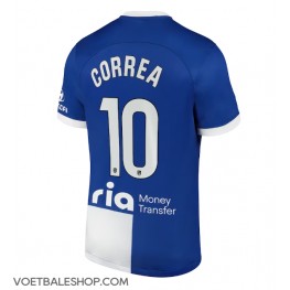 Atletico Madrid Angel Correa #10 Uit tenue 2023-24 Korte Mouw