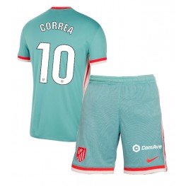 Atletico Madrid Angel Correa #10 Uit tenue Kids 2024-25 Korte Mouw (+ Korte broeken)