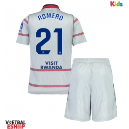 Atletico Madrid Cristian Romero #21 Derde tenue Kids 2026-27 Korte Mouw (+ Korte broeken)