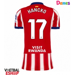 Atletico Madrid David Hancko #17 Thuis tenue Dames 2026-27 Korte Mouw