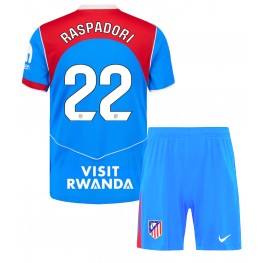 Atletico Madrid Giacomo Raspadori #22 Derde tenue Kids 2025-26 Korte Mouw (+ Korte broeken)