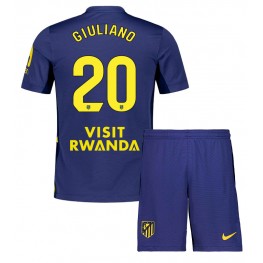 Atletico Madrid Giuliano Simeone #20 Uit tenue Kids 2025-26 Korte Mouw (+ Korte broeken)