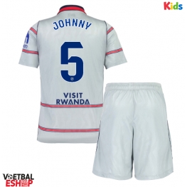 Atletico Madrid Johnny Cardoso #5 Derde tenue Kids 2026-27 Korte Mouw (+ Korte broeken)