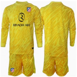 Atletico Madrid Keeper Derde tenue Kids 2024-25 Lange Mouw (+ Korte broeken)