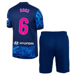 Atletico Madrid Koke #6 Derde tenue Kids 2024-25 Korte Mouw (+ Korte broeken)