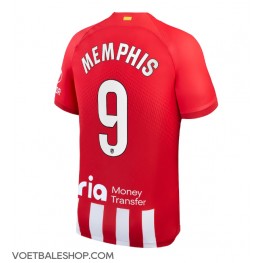 Atletico Madrid Memphis Depay #9 Thuis tenue 2023-24 Korte Mouw