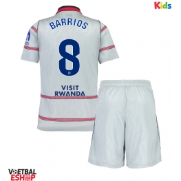Atletico Madrid Pablo Barrios #8 Derde tenue Kids 2026-27 Korte Mouw (+ Korte broeken)