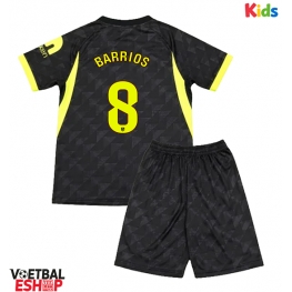 Atletico Madrid Pablo Barrios #8 Uit tenue Kids 2026-27 Korte Mouw (+ Korte broeken)