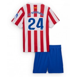 Atletico Madrid Robin Le Normand #24 Thuis tenue Kids 2025-26 Korte Mouw (+ Korte broeken)