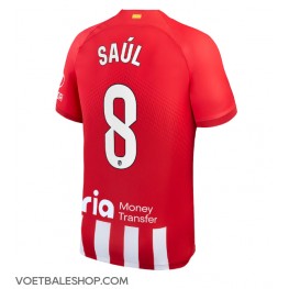 Atletico Madrid Saul Niguez #8 Thuis tenue 2023-24 Korte Mouw