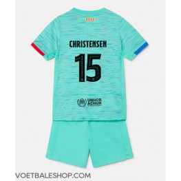 Barcelona Andreas Christensen #15 Derde tenue Kids 2023-24 Korte Mouw (+ Korte broeken)