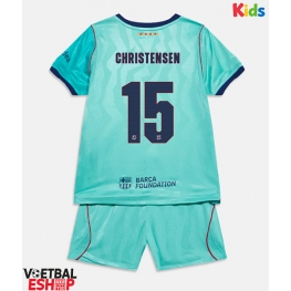 Barcelona Andreas Christensen #15 Derde tenue Kids 2026-27 Korte Mouw (+ Korte broeken)