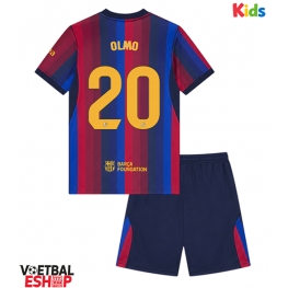 Barcelona Dani Olmo #20 Thuis tenue Kids 2026-27 Korte Mouw (+ Korte broeken)