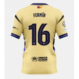 Barcelona Fermin Lopez #16 Uit tenue 2025-26 Korte Mouw