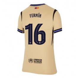 Barcelona Fermin Lopez #16 Uit tenue Dames 2025-26 Korte Mouw