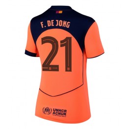 Barcelona Frenkie de Jong #21 Derde tenue Dames 2025-26 Korte Mouw