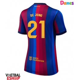 Barcelona Frenkie de Jong #21 Thuis tenue Dames 2026-27 Korte Mouw