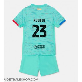 Barcelona Jules Kounde #23 Derde tenue Kids 2023-24 Korte Mouw (+ Korte broeken)