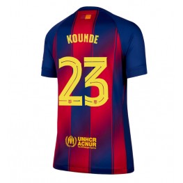 Barcelona Jules Kounde #23 Thuis tenue Dames 2025-26 Korte Mouw