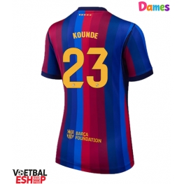 Barcelona Jules Kounde #23 Thuis tenue Dames 2026-27 Korte Mouw