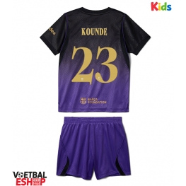 Barcelona Jules Kounde #23 Uit tenue Kids 2026-27 Korte Mouw (+ Korte broeken)