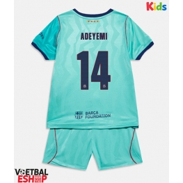 Barcelona Karim Adeyemi #14 Derde tenue Kids 2026-27 Korte Mouw (+ Korte broeken)