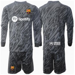 Barcelona Keeper Derde tenue Kids 2024-25 Lange Mouw (+ Korte broeken)