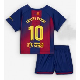 Barcelona Lamine Yamal #10 Thuis tenue Kids 2025-26 Korte Mouw (+ Korte broeken)