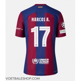 Barcelona Marcos Alonso #17 Thuis tenue 2023-24 Korte Mouw