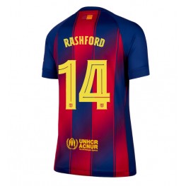 Barcelona Marcus Rashford #14 Thuis tenue Dames 2025-26 Korte Mouw