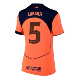 Barcelona Pau Cubarsi #5 Derde tenue Dames 2025-26 Korte Mouw