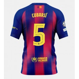 Barcelona Pau Cubarsi #5 Thuis tenue 2025-26 Korte Mouw