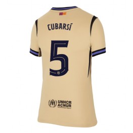 Barcelona Pau Cubarsi #5 Uit tenue Dames 2025-26 Korte Mouw