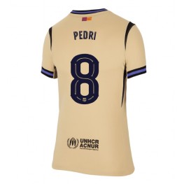 Barcelona Pedri Gonzalez #8 Uit tenue Dames 2025-26 Korte Mouw