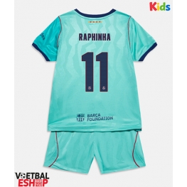 Barcelona Raphinha Belloli #11 Derde tenue Kids 2026-27 Korte Mouw (+ Korte broeken)