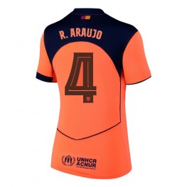 Barcelona Ronald Araujo #4 Derde tenue Dames 2025-26 Korte Mouw