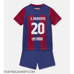 Barcelona Sergi Roberto #20 Thuis tenue Kids 2023-24 Korte Mouw (+ Korte broeken)