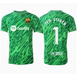 Barcelona Ter Stegen #1 Keeper Uit tenue 2024-25 Korte Mouw
