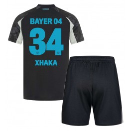 Bayer Leverkusen Granit Xhaka #34 Derde tenue Kids 2024-25 Korte Mouw (+ Korte broeken)