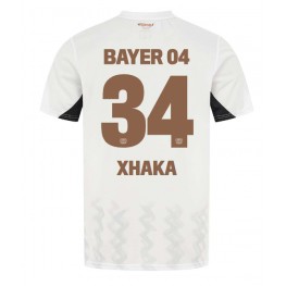 Bayer Leverkusen Granit Xhaka #34 Uit tenue 2024-25 Korte Mouw