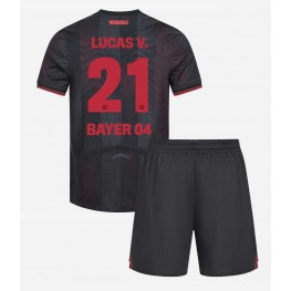 Bayer Leverkusen Lucas Vazquez #21 Thuis tenue Kids 2025-26 Korte Mouw (+ Korte broeken)
