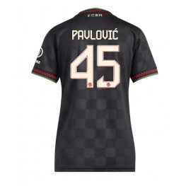 Bayern Munich Aleksandar Pavlovic #45 Derde tenue Dames 2025-26 Korte Mouw