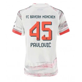 Bayern Munich Aleksandar Pavlovic #45 Uit tenue Dames 2025-26 Korte Mouw