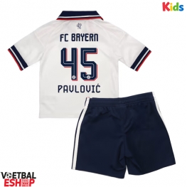 Bayern Munich Aleksandar Pavlovic #45 Uit tenue Kids 2026-27 Korte Mouw (+ Korte broeken)