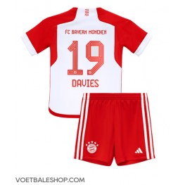 Bayern Munich Alphonso Davies #19 Thuis tenue Kids 2023-24 Korte Mouw (+ Korte broeken)