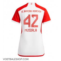 Bayern Munich Jamal Musiala #42 Thuis tenue Dames 2023-24 Korte Mouw